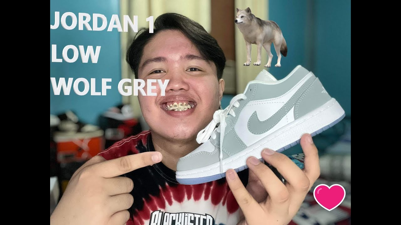 JORDAN 1 LOW WOLF GREY UNBOXING AND REVIEW #philippines #sneakers