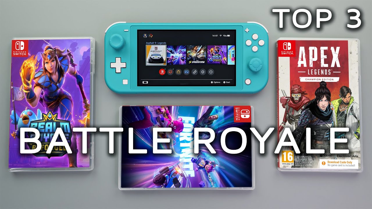 TOP 3 Free Battle Royale Games | Nintendo Switch Lite