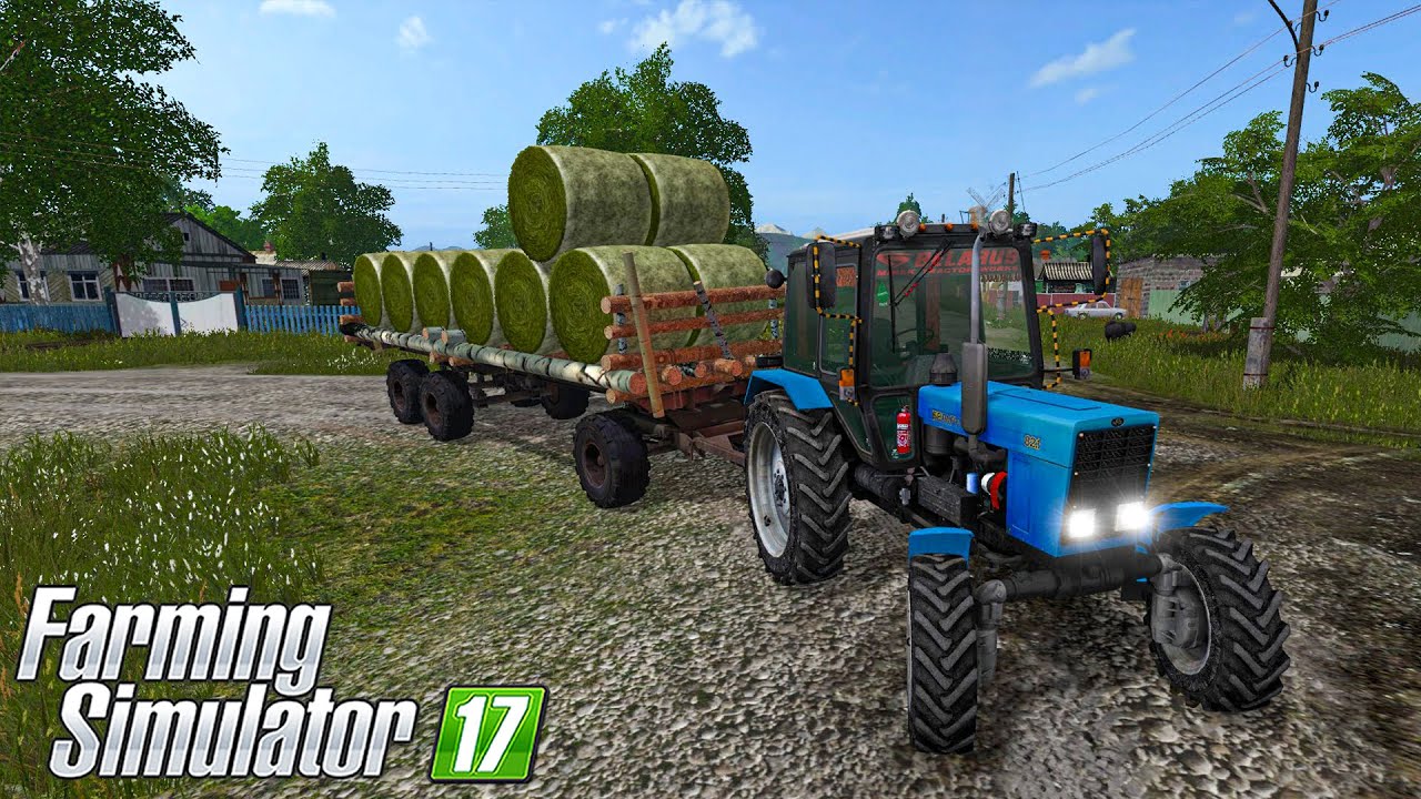 ПОМОГ БАБУШКЕ ЗАГОТОВИТЬ ТРАВЫ ДЛЯ КОРОВ! Farming Simulator 17