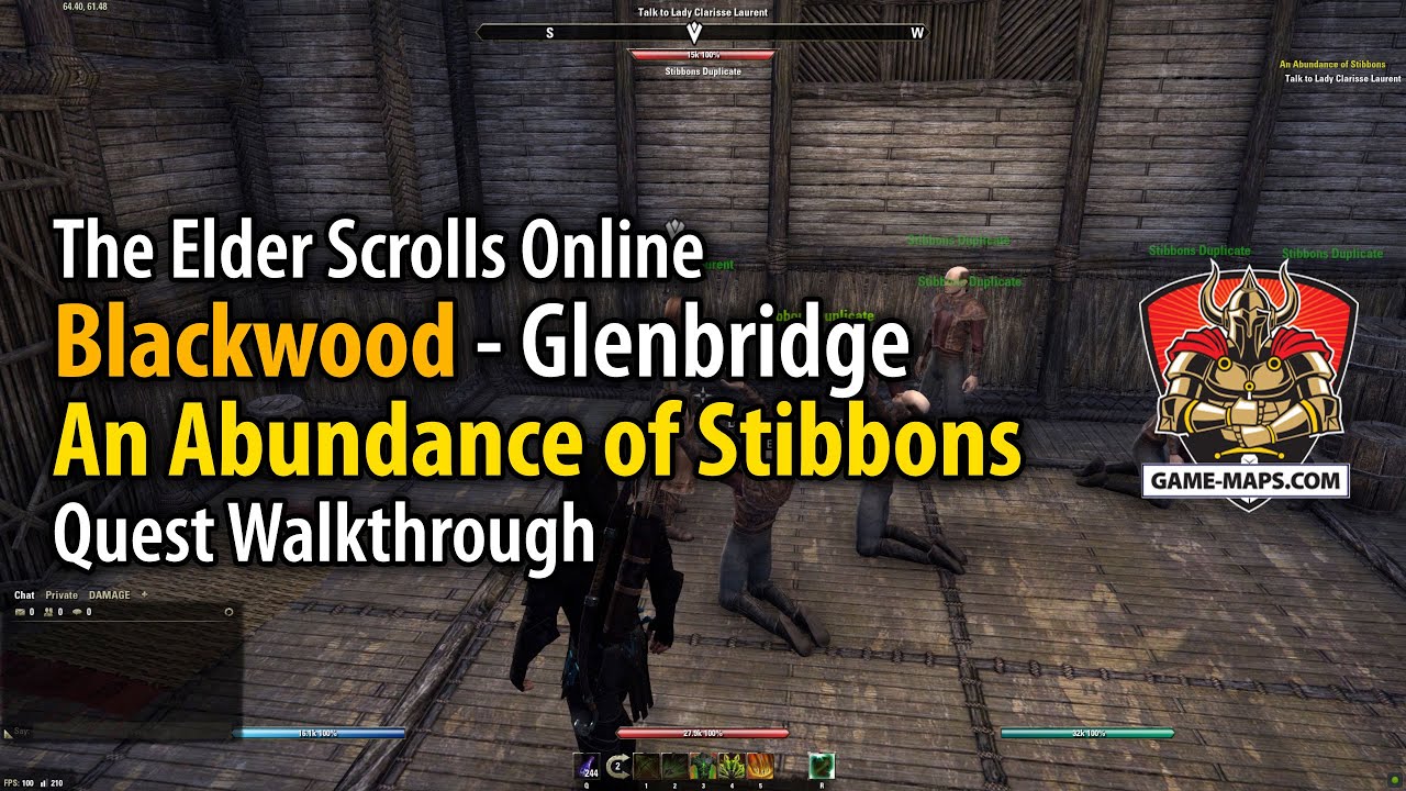 ESO Blackwood - An Abundance of Stibbons Quest Walkthrough