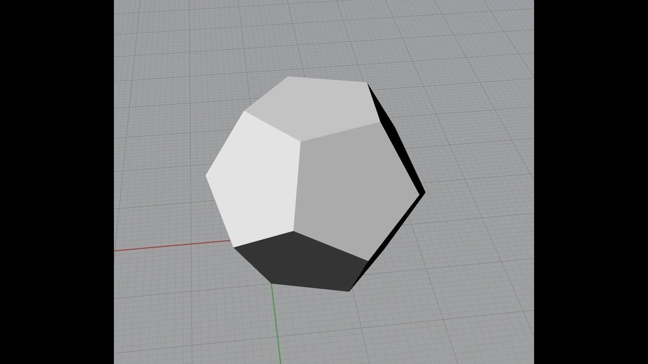 Rhino Activity-01: 正12面體 Dodecahedron (請開啟字幕)