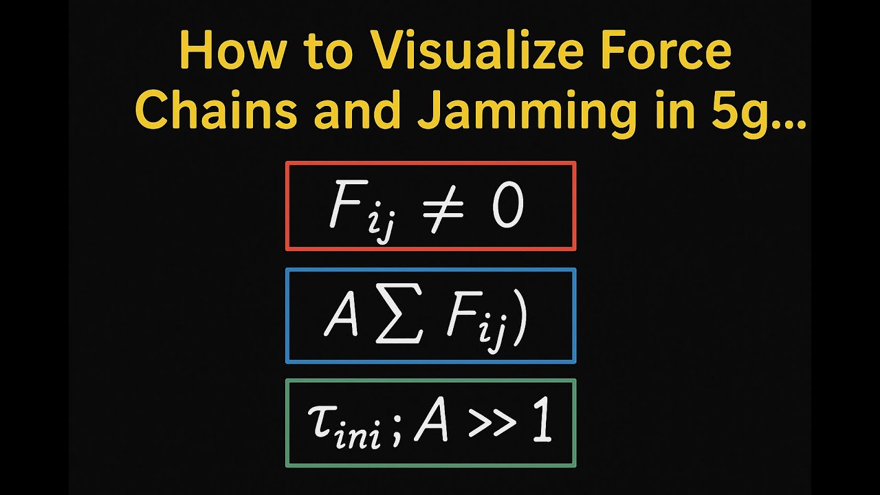 How to Visualize Force Chains and Jamming in 5g Granular Pile | Step-by-Step