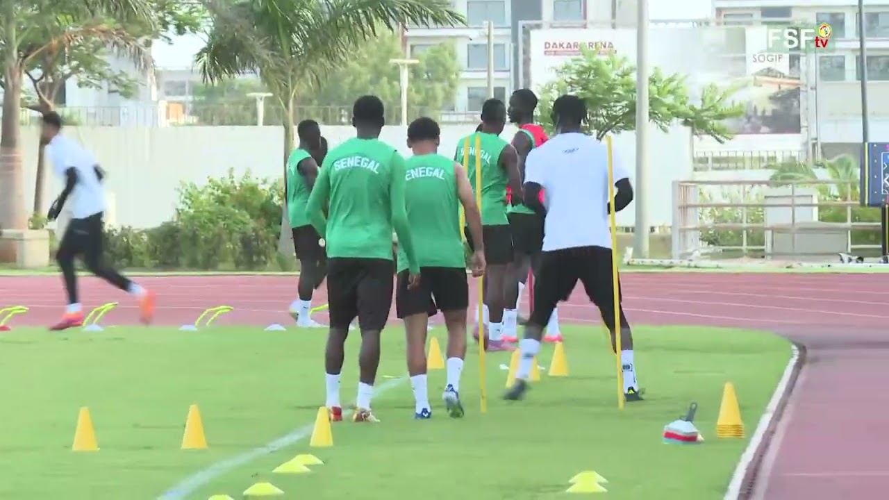 QCDM 2026: séance d’entraînement  des lions du Sénégal