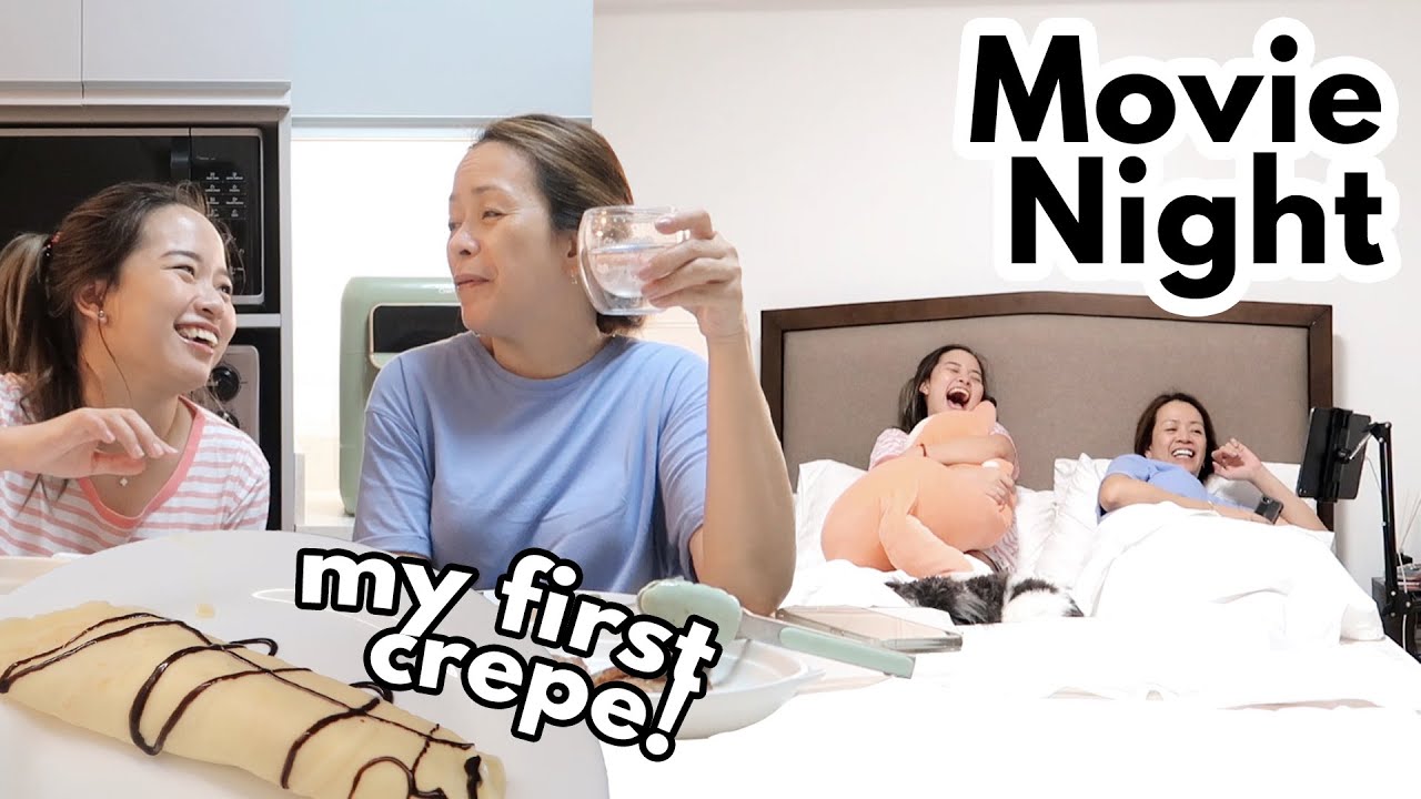 BWISITA YET AGAIN! 🤣 Sleepover & Movie Night + My First Ever Crepe! | Mommy Haidee Vlogs