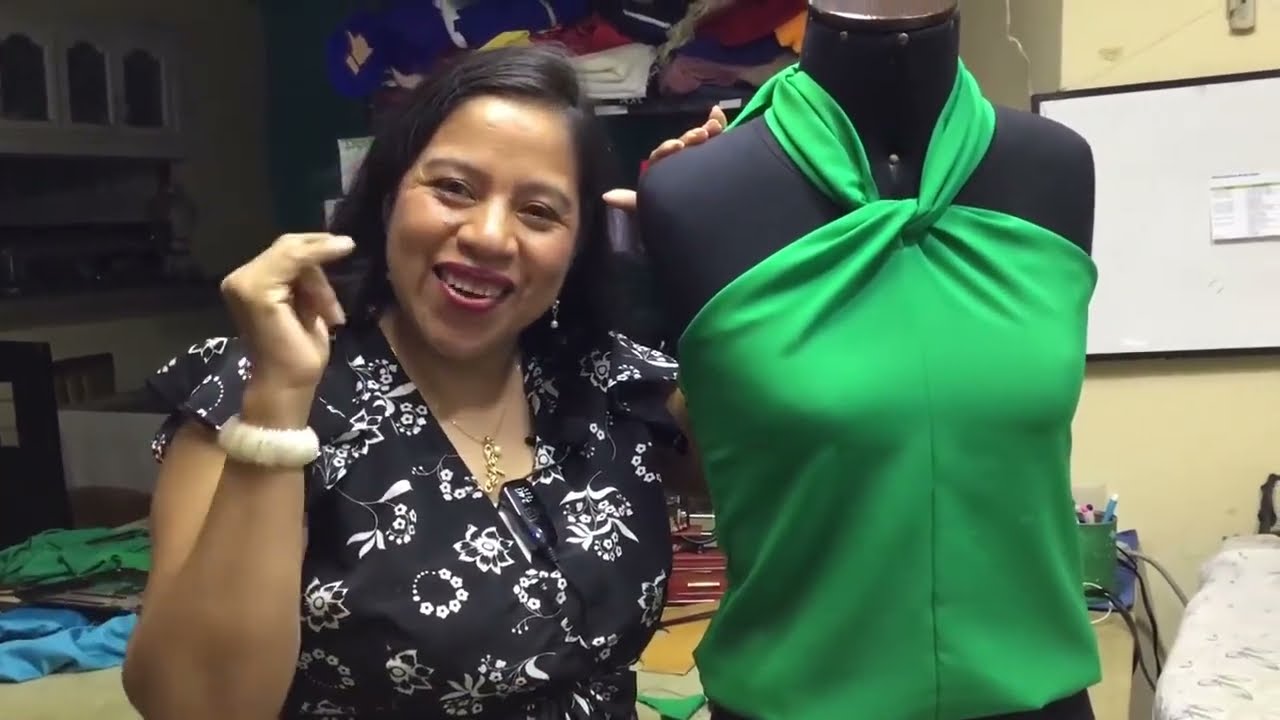COMO HACER UNA BLUSA CON NUDO EN EL ESCOTE