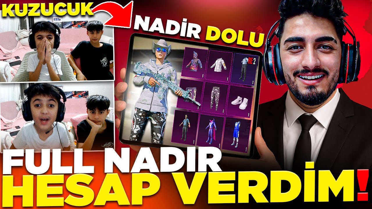 KUZUCUK'A FULL BASKETBOL 90 SV. KOLEKSİYON HESAP HEDİYE ETTİM! (ŞOK OLDU!) | PUBG Mobile