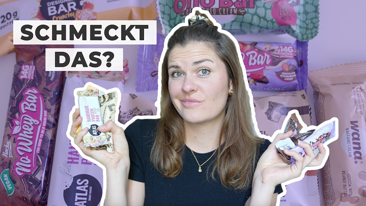 Ich teste PROTEINRIEGEL | Was schmeckt am besten? 🍫 Mit Koro, Rocka, ESN, Atlas...