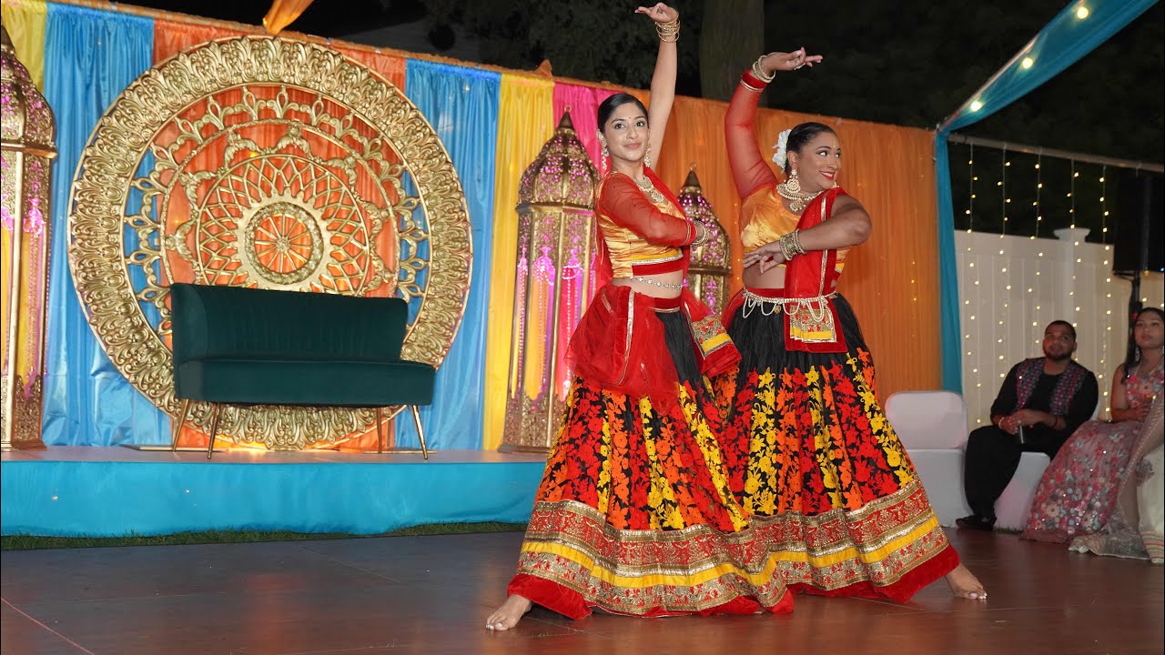 Arif & Devon's Wedding, Indian/Guyanese Sangeet Ceremony - Dance by Denise Sonali and Satwika Reddy