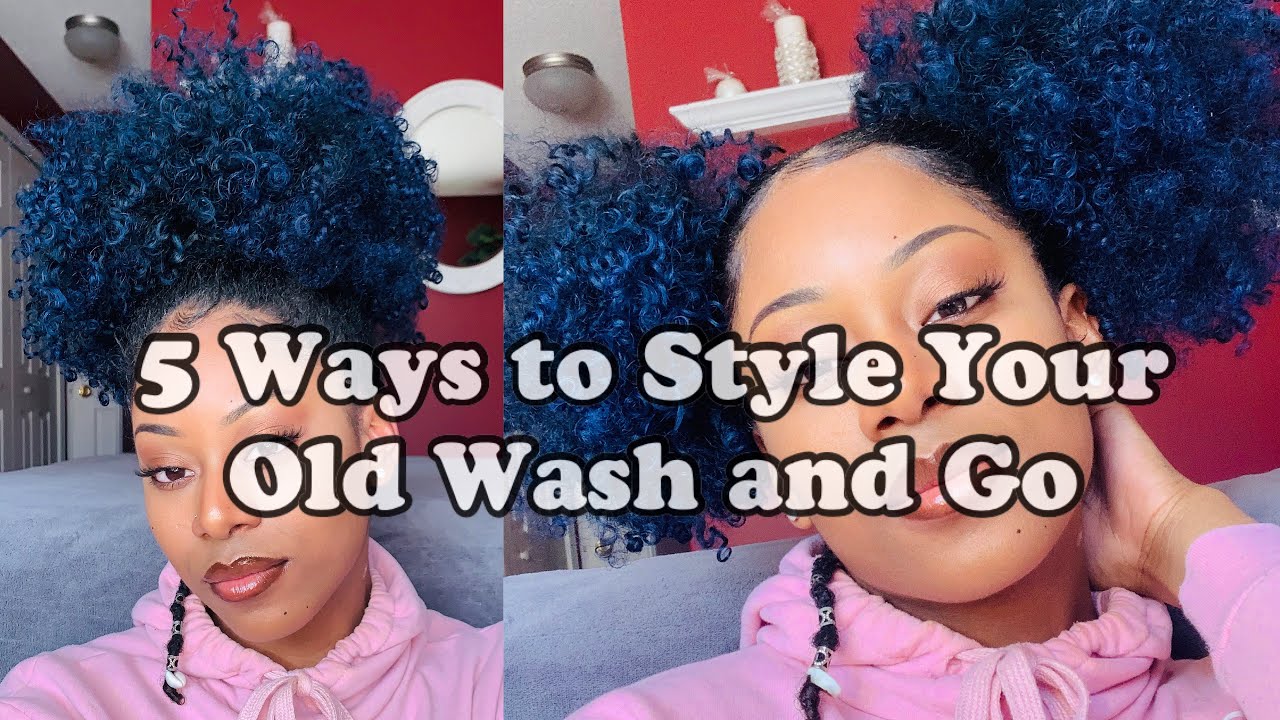 TOP 5 ‘Messy’ Hairstyles on a Week Old Wash and Go🤩✨