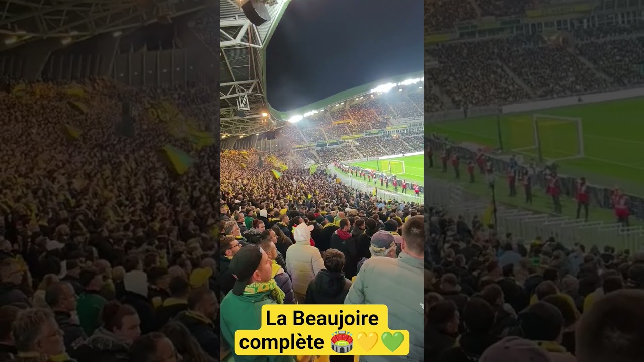 la Beaujoire complet pour la la venue de Monaco 💛💚⚽🏟️
