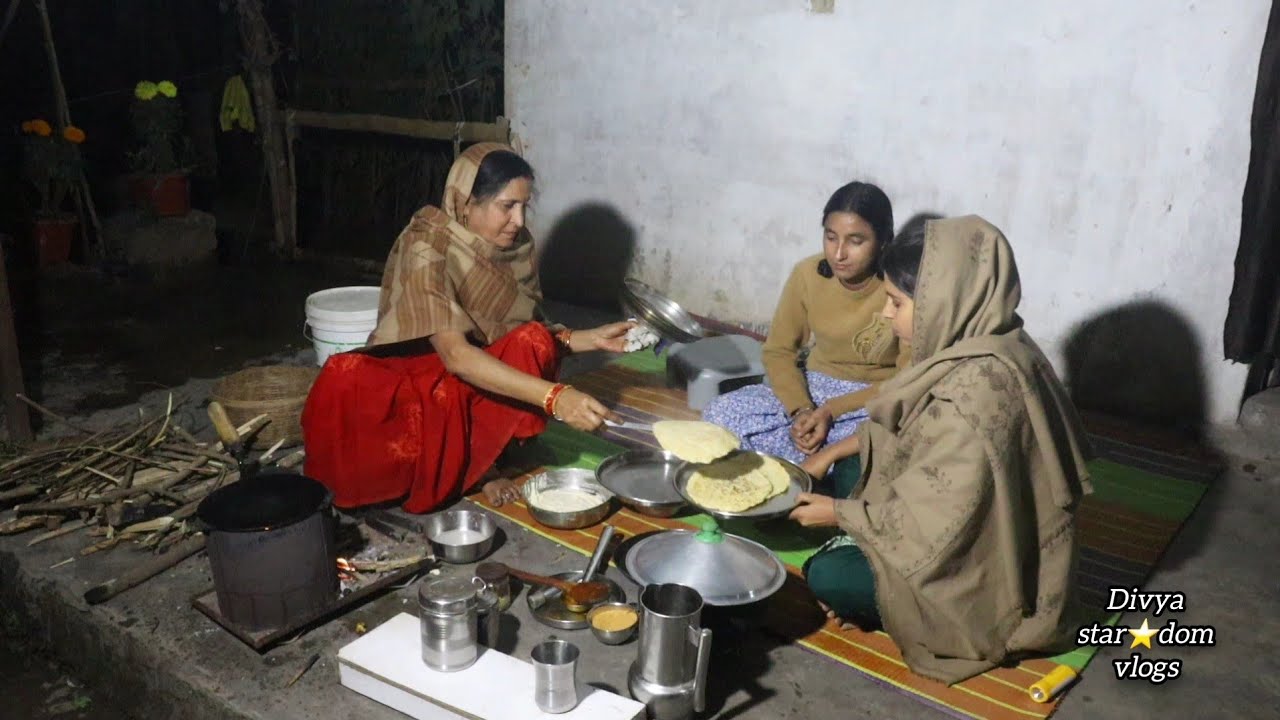 मूंग दाल का Soft टेस्टी रोटी | Easy Sambar Recipe |Evening Nashata Aur Chai | Village Life & Cooking