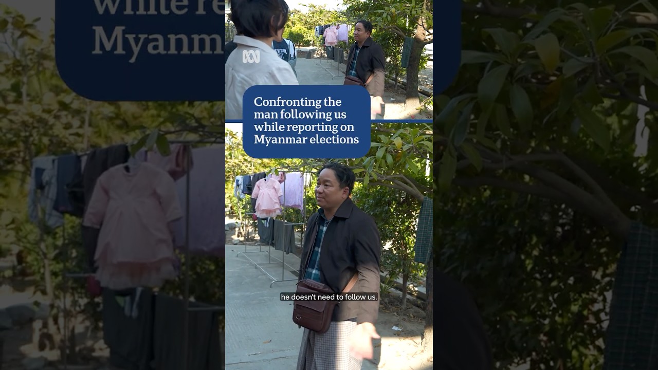 Followed while covering Myanmar's first election since military overthrow | ABC NEWS