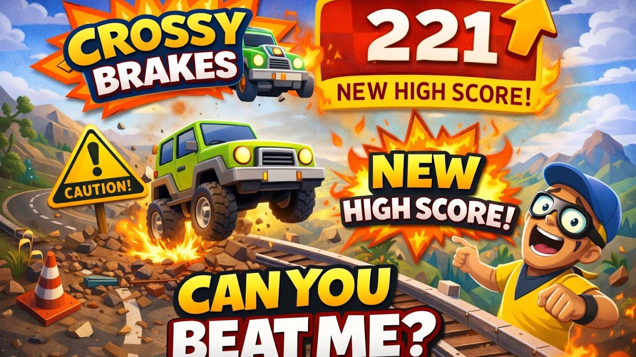 Crossy Brakes Gameplay | NEW High Score Today! Can You Beat This? 🚗🔥