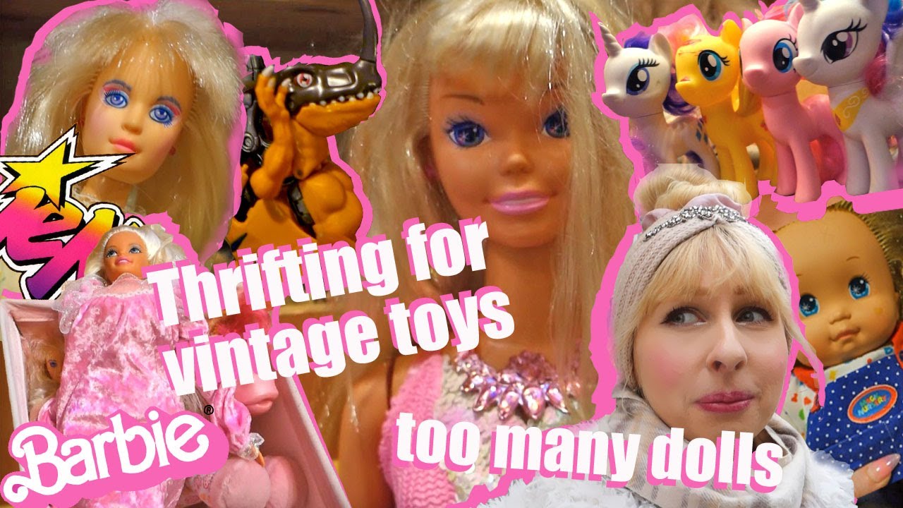 Vintage toy store - Barbie, Jem & The Holograms, My Little Pony  - Live toy hunting - 80s, 90s dolls