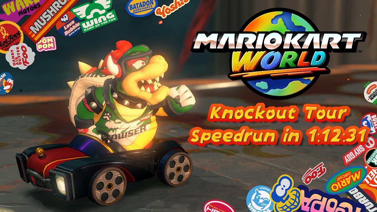Mario Kart World - Knockout Tour Speedrun in 1:12:31