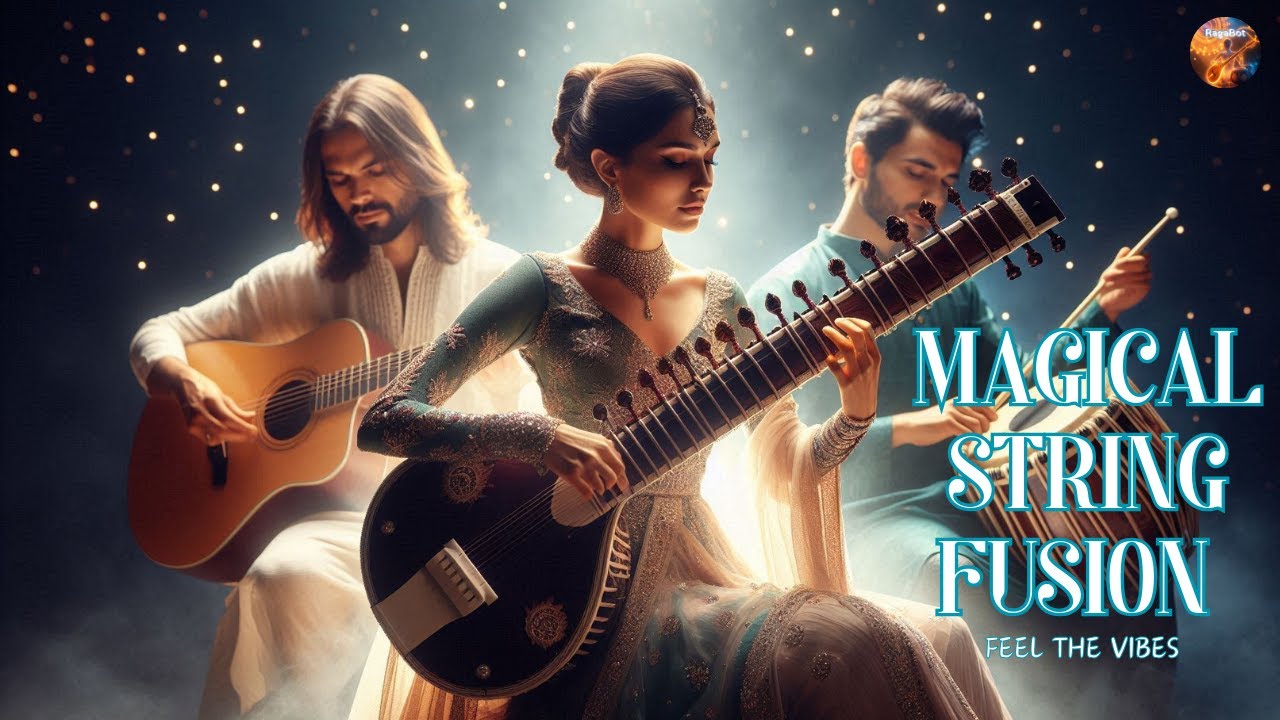 The Magic of Strings: Sitar & Guitar Meet Tabla | Indian Classical Fusion | RagaBot AI #music