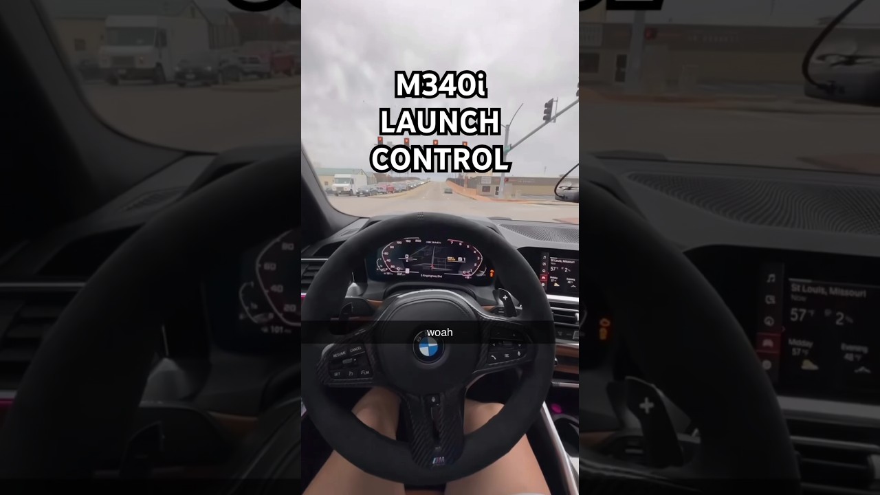 2022 bmw M340i Launch control 0-60