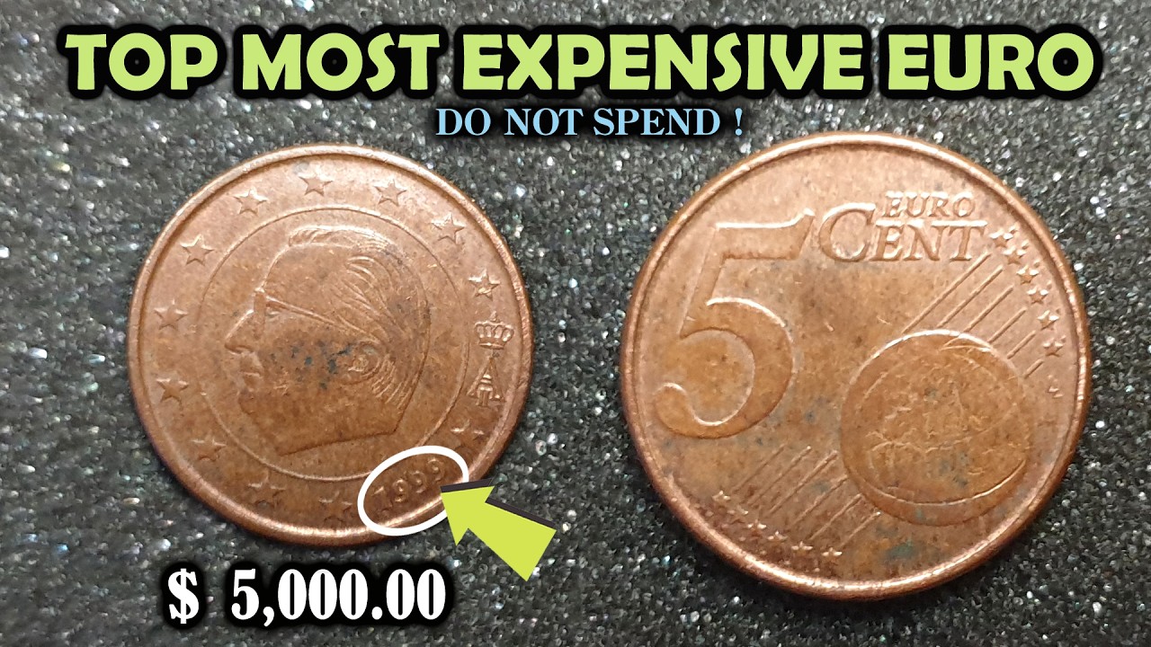 $ 5,000.00 Top Most Expensive Euro! Don't Spend This ULTRA RARE Error Coin 5 Cent Euro 1999