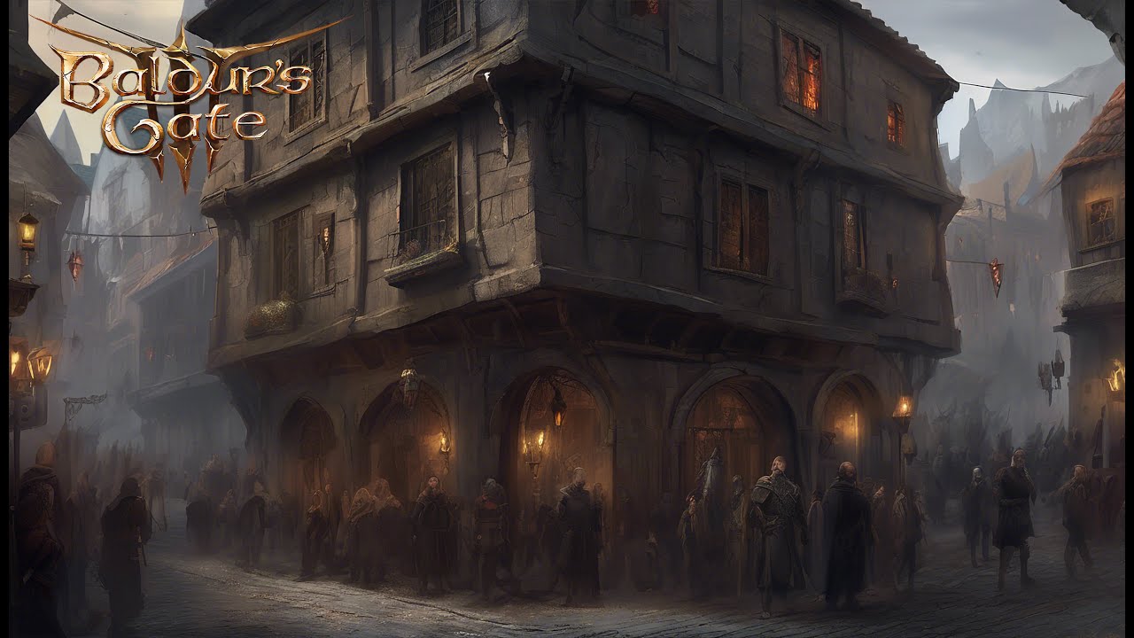 Streets and Faces - baldur's gate 3 | Orchestral Fantasy Ambient Music 1 hour OST