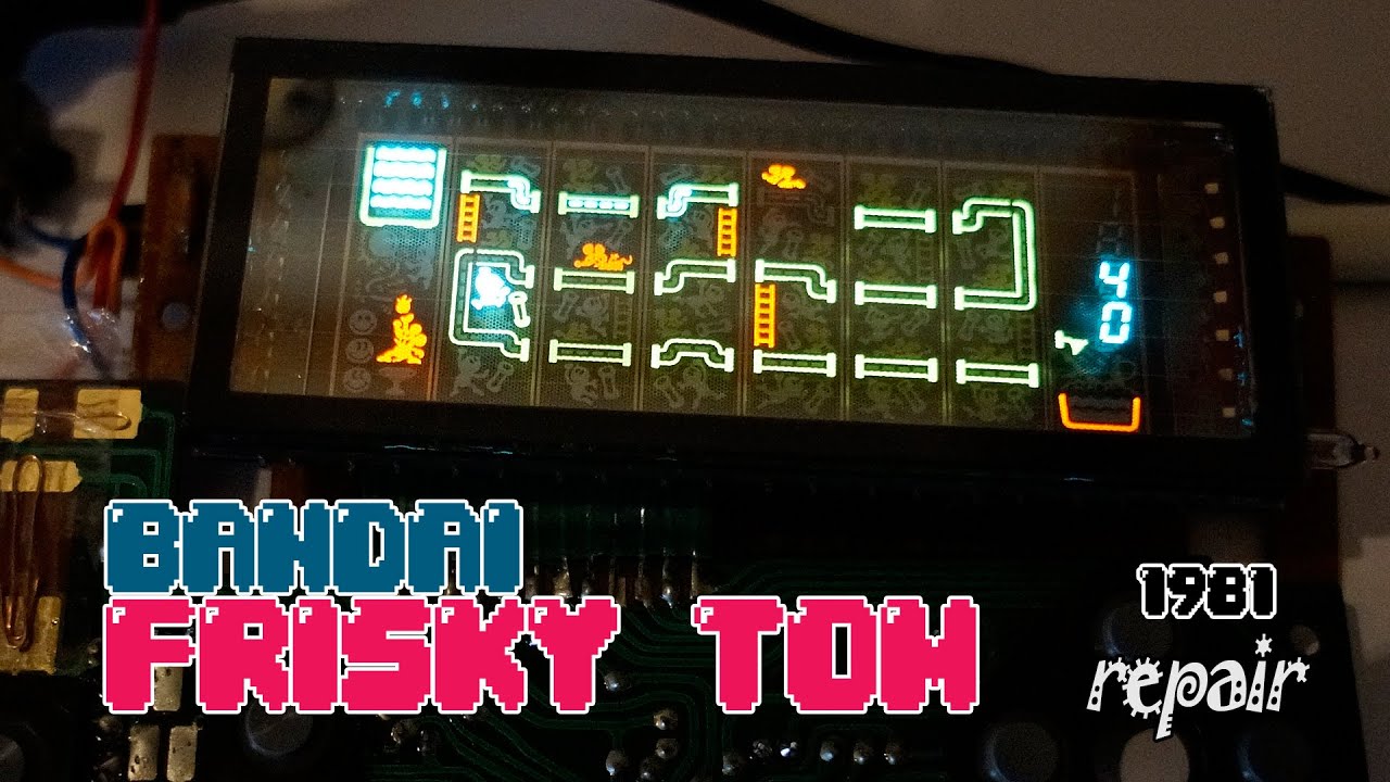 반다이 프리스키톰 VFD 게임기 수리(1982 BANDAI Electronics Frisky Tom VFD Games repair)