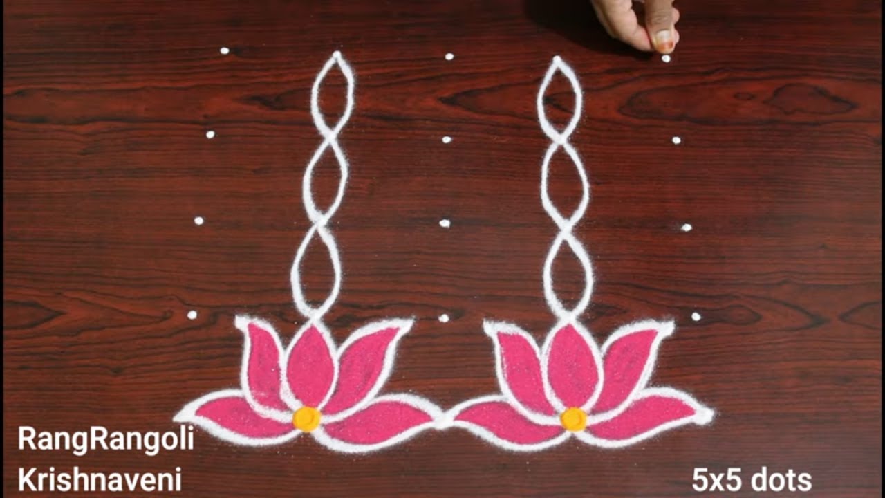 Sankranthi Ratham Muggulu🌷5x5 dots Kanuma Ratham Muggulu🌷Ratham Rangoli🌷RangRangoli Krishnaveni