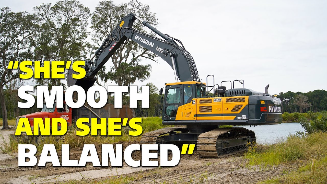 Savannah River Utilities Loves Their New Hyundai HX380AL Excavator & Screen Machine 4043T Crusher