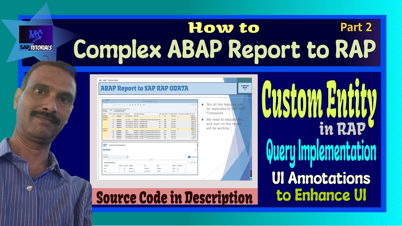 Part 2: Complex ABAP Report to RAP