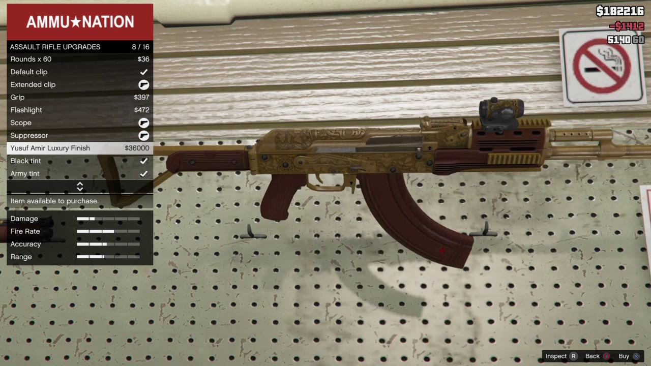 Custom Weapons [First Person View] GTAV Gameplay