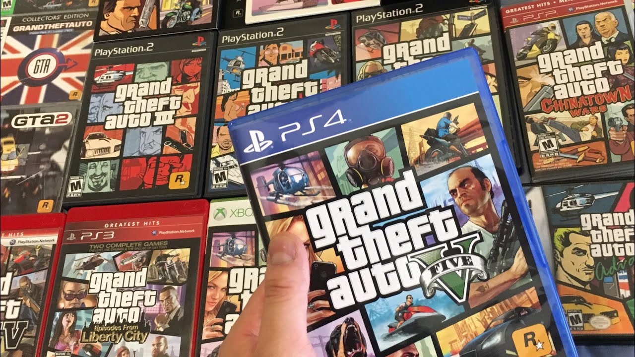 Распаковка Grand Theft Auto V (PS4)