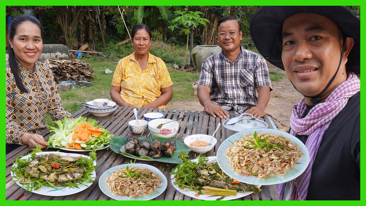 Visit Uncle Pove! Local Food Recipe SAM ORS Soup! Fresh Fishes In Village.