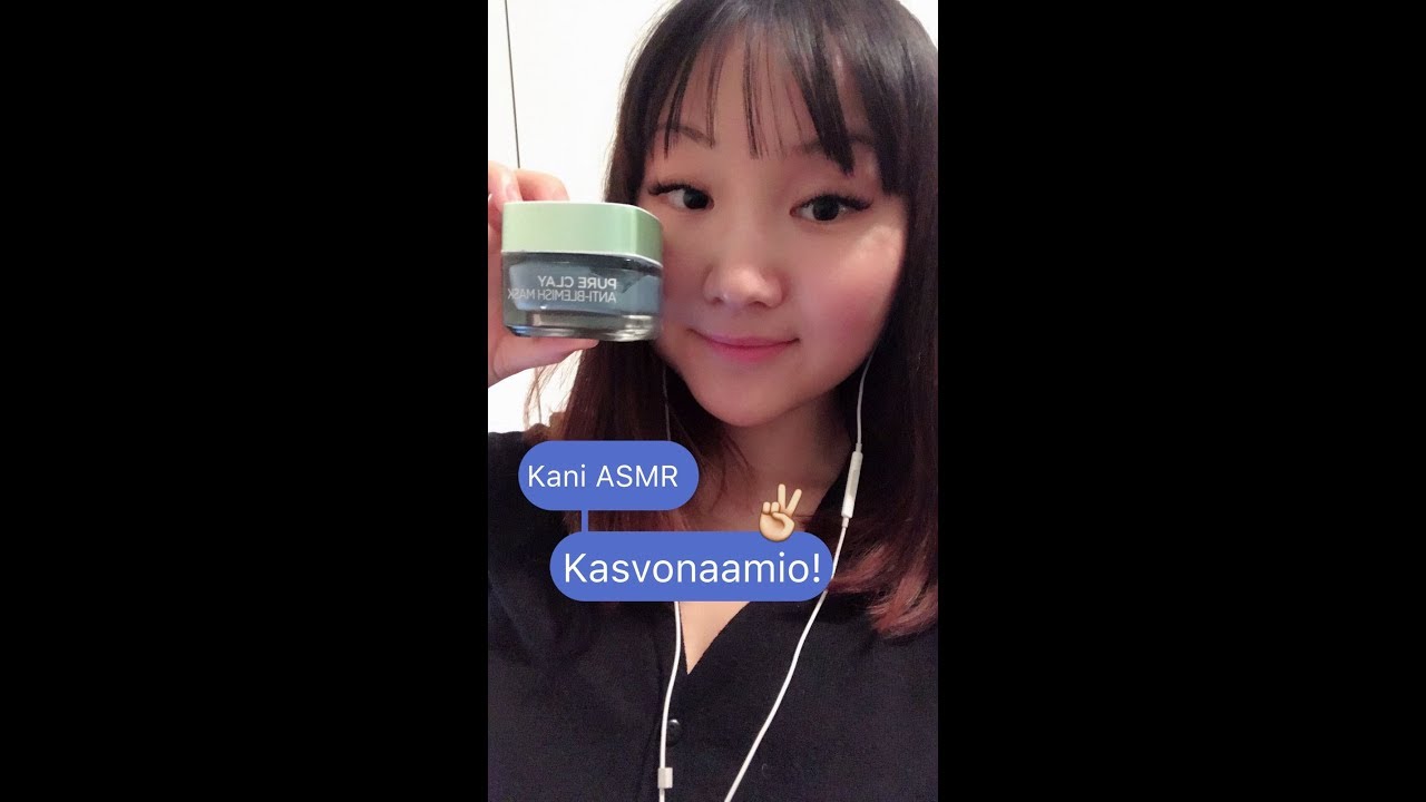 Kani ASMR Kasvonaamio ja kasvo pamper roolileikki! 😌 (face mask and pampering roleplay)