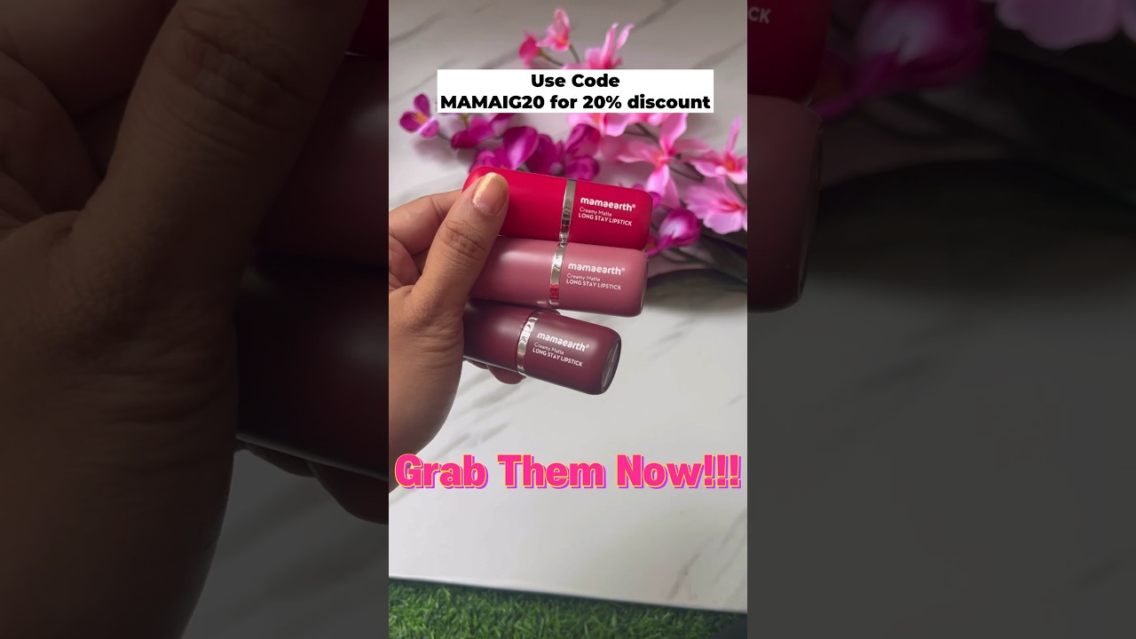 Introducing the MamaEarth Creamy Matte Long Stay Lipsticks