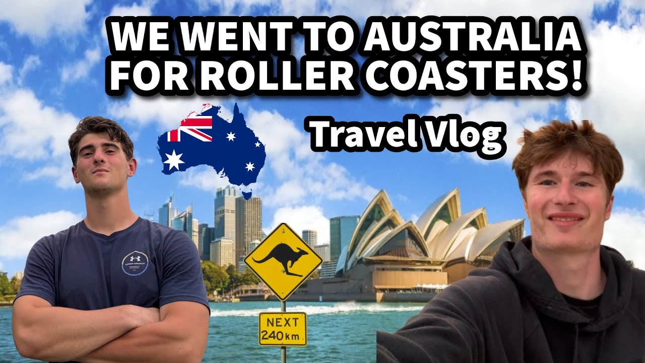 We traveled to Australia to ride Roller Coasters!!!