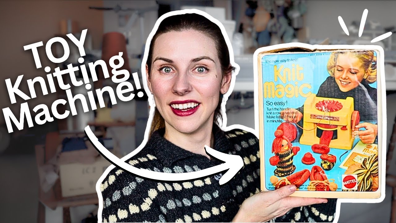 Can you Knit using only a Vintage Toy?