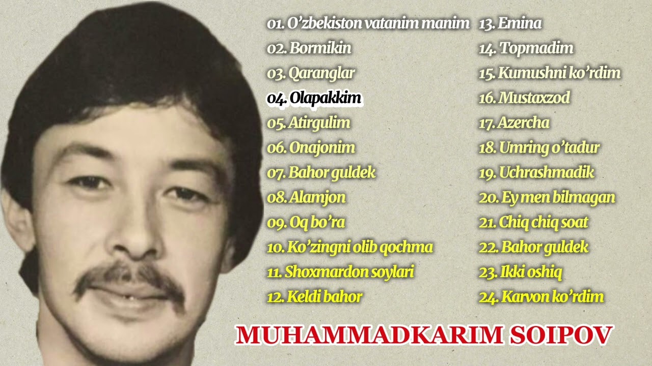 Muhammadkarim Soipov 1989-yil konsert
