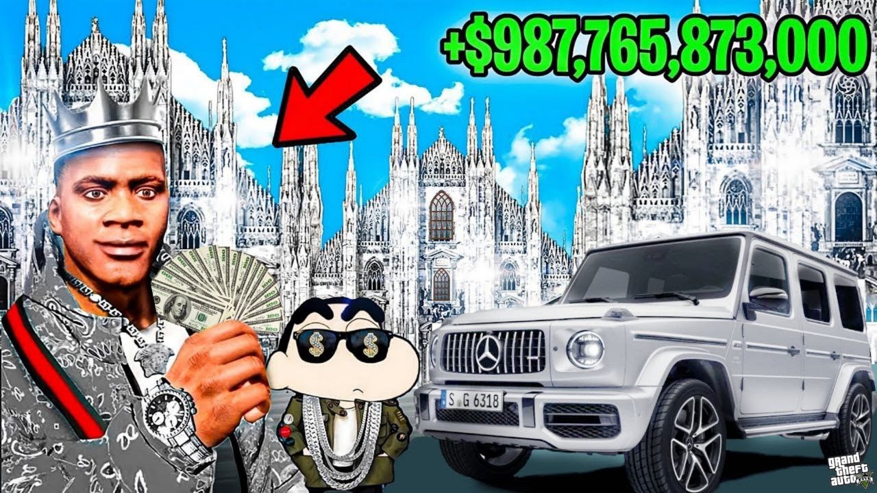 FRANKLIN TOUCH ANYTHING BECOME GOLD & DIAMOND || EVERYTHING IS FREE IN GTA 5