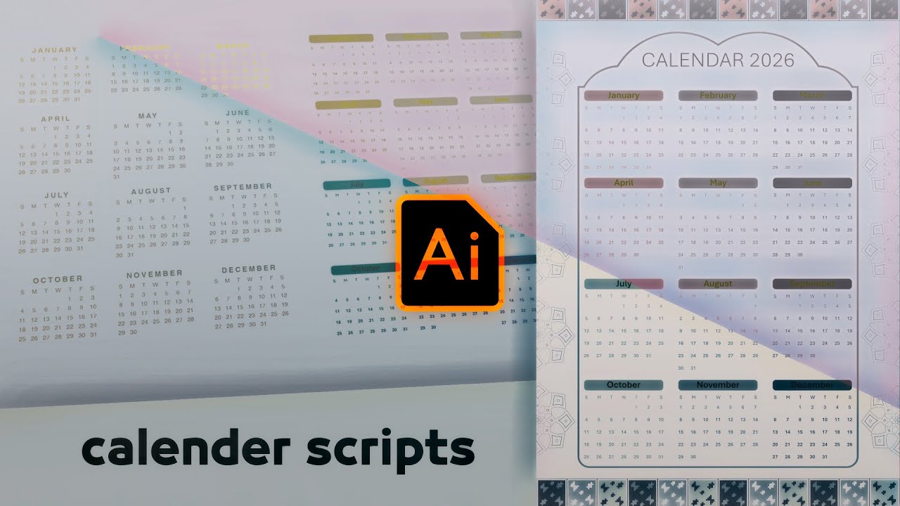 Illustrator Calendar Script Tutorial | Fast & Easy Calendar Design