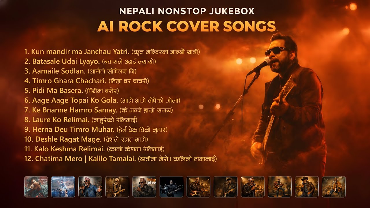 Nepali Jukebox Nonstop | AI ROCK COVER SONGS JUKBOX - VASMUSIC