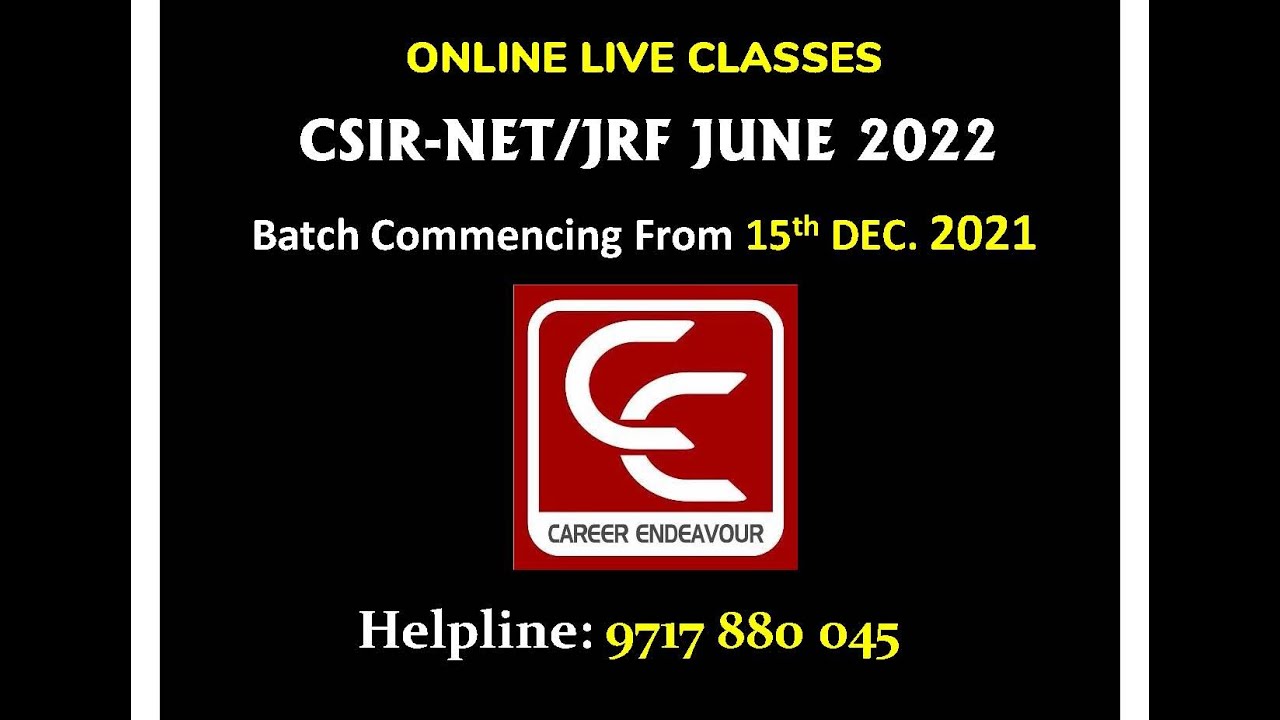 CSIR NET Online Coaching