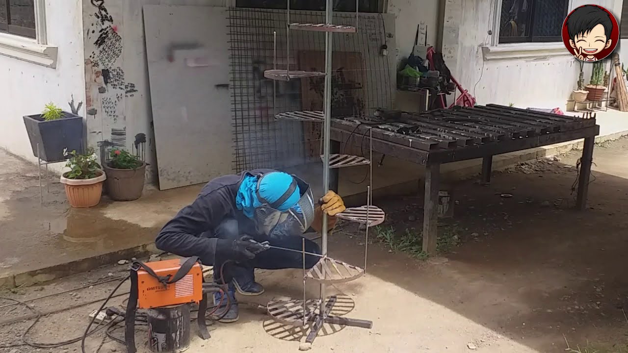paano gumawa ng SPIRAL FLOWER STAND sa madaling paraan | #spiral  #flowerstand