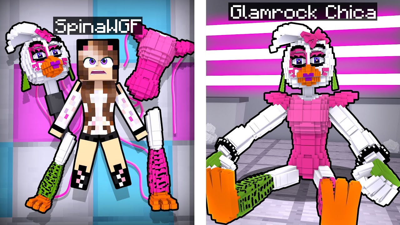 ANNA DIVENTA GLAMROCK CHICA SU MINECRAFT!!