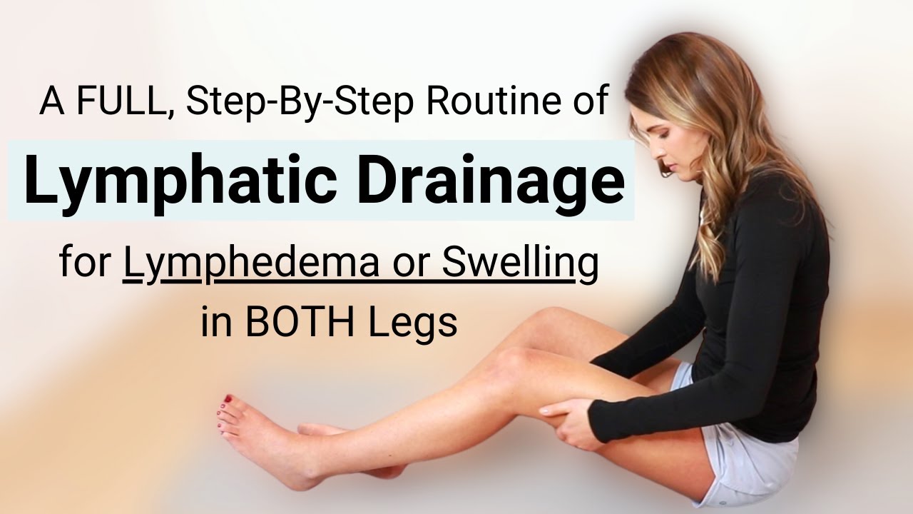 Lymphatic Drainage Massage for Lymphedema & Swelling in BOTH Legs - NEW Audio