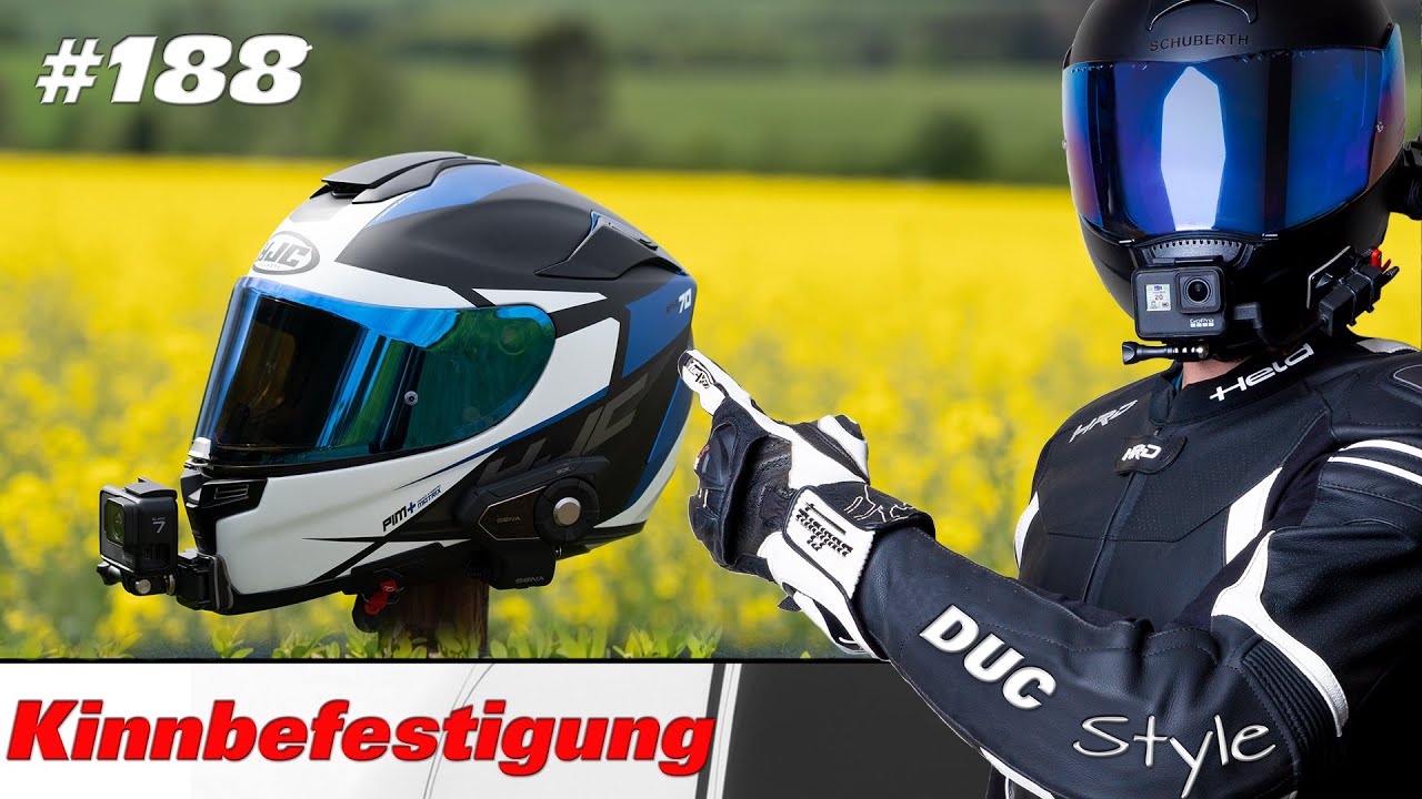 Action Cam Kinnbefestigung Motorrad Helm /Adapterlösung / mit ausgiebigem Sugru Test