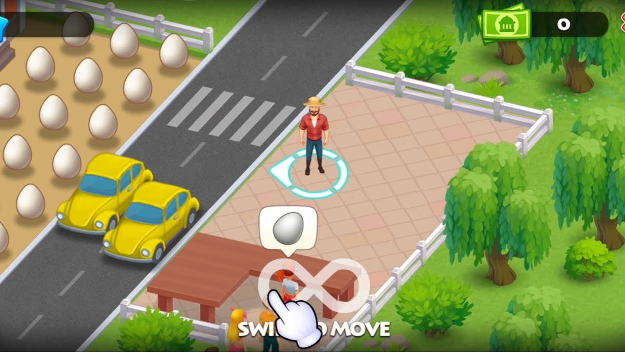 Township selling eggs at the farm | Puzzle mini gameplay