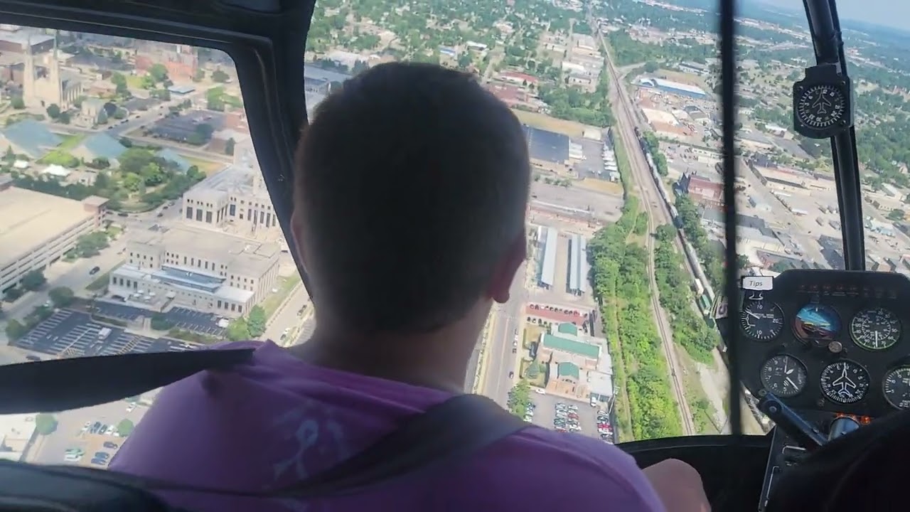 helicopter ride I did over ft. wayne Indiana