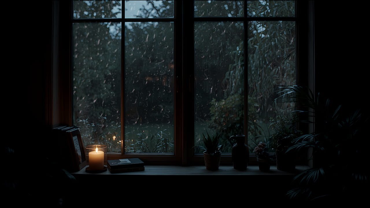Fall Asleep Fast 😴 | Rain on Window & Distant Thunder