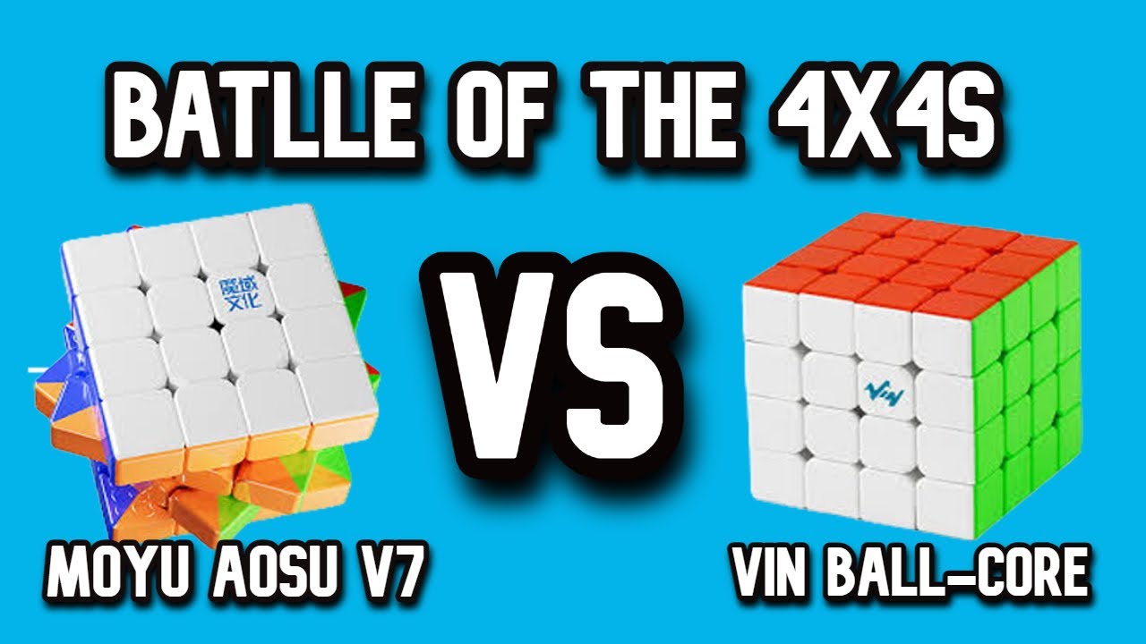 A Battle of Heavy-Weights: AoSu v7 4x4 VS Vin Cube Ball-Core 4x4!