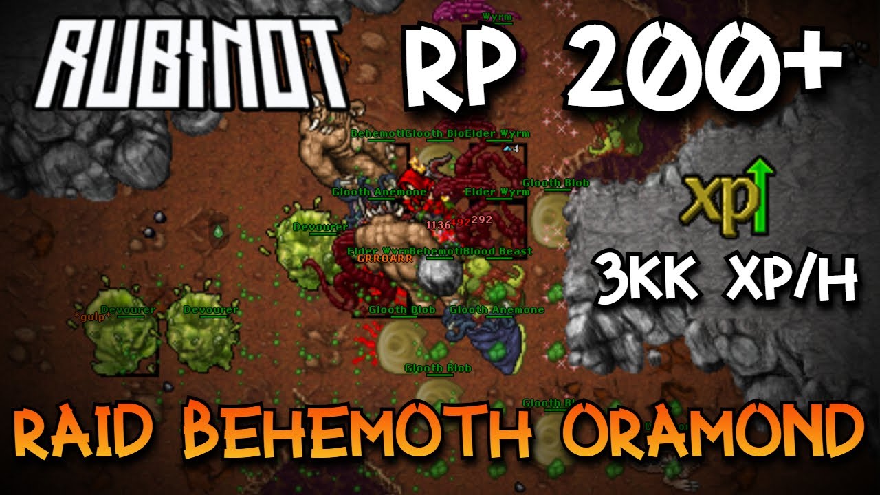 MELHOR HUNT XP PRA RP 200+ NO RUBINOT!
