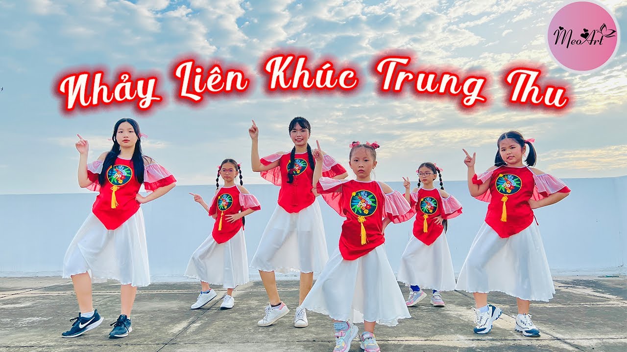 Nhảy Liên Khúc Trung Thu |  Em Đi Xem Hội Trăng Rằm - Chiếc Đèn Ông Sao Remix | By Meo Art Kid