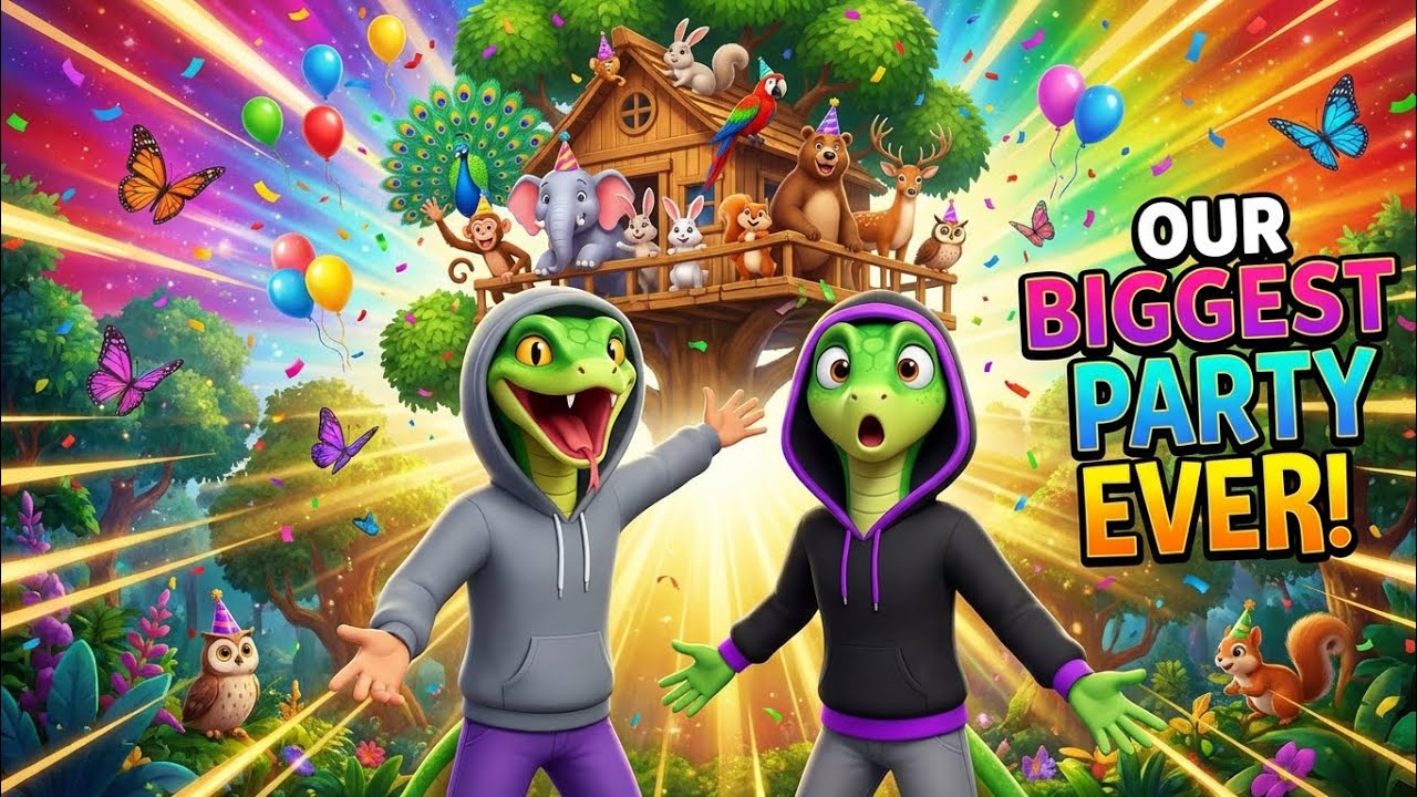 Our Biggest Party Ever! 🥳 | Jungle Animal Celebration Story For Kids